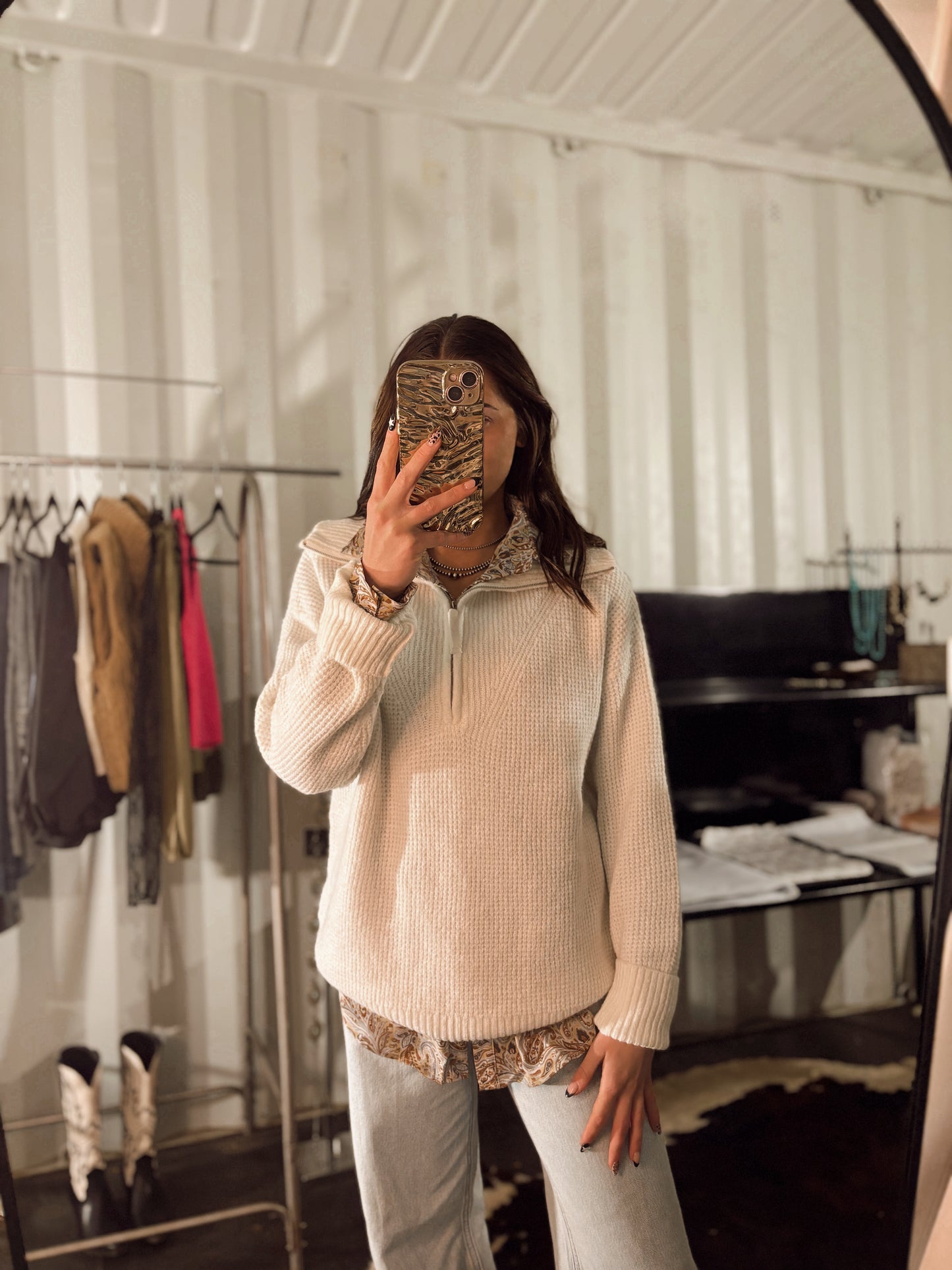 The Half Zip Haleigh Sweater