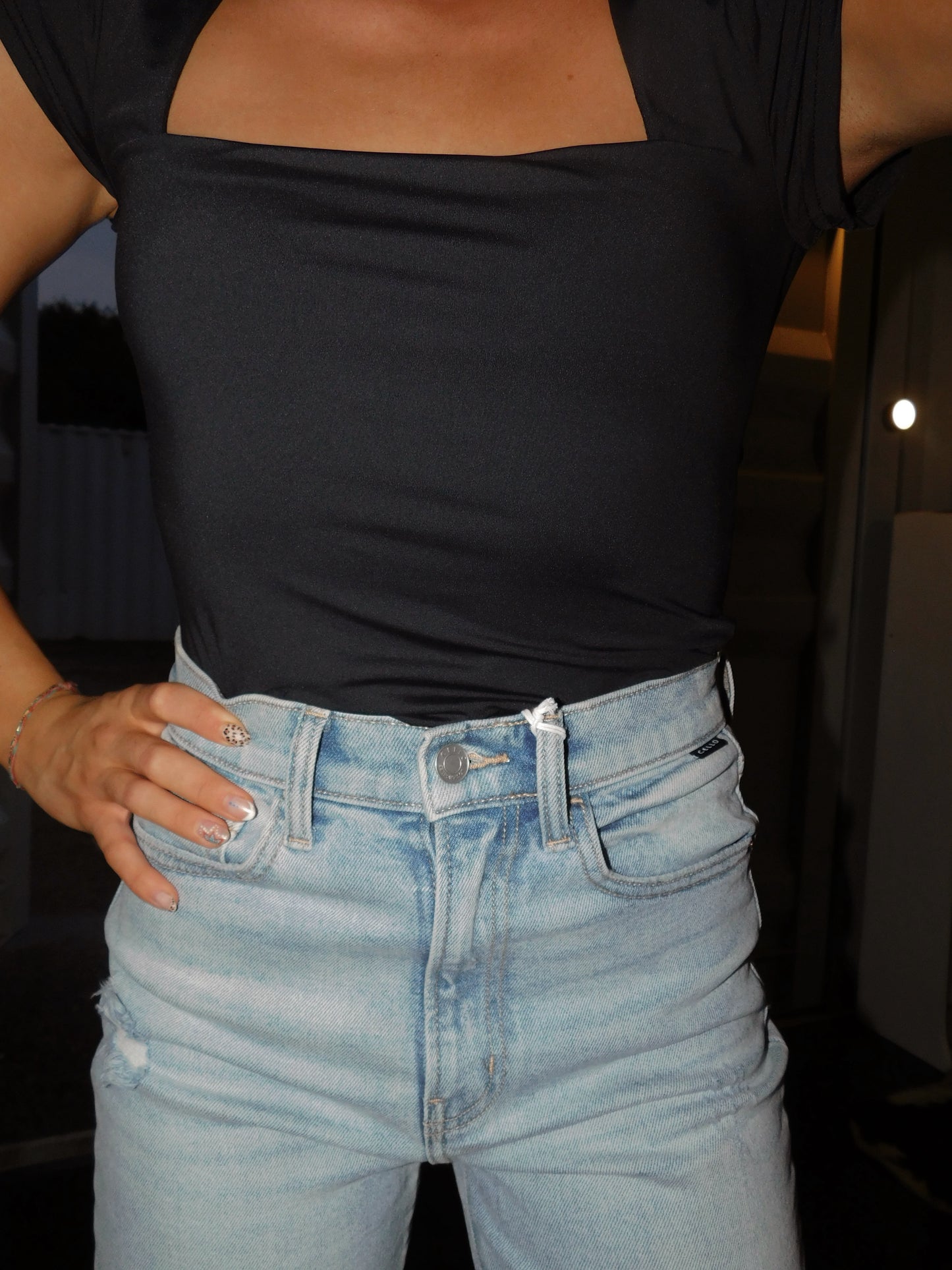 Brody Black Bodysuit