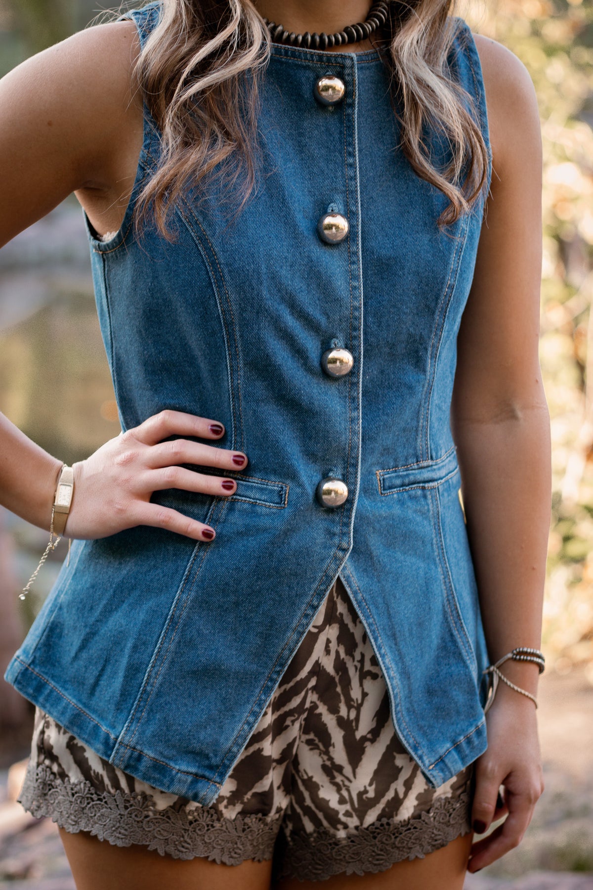 The Westlyn Denim Vest