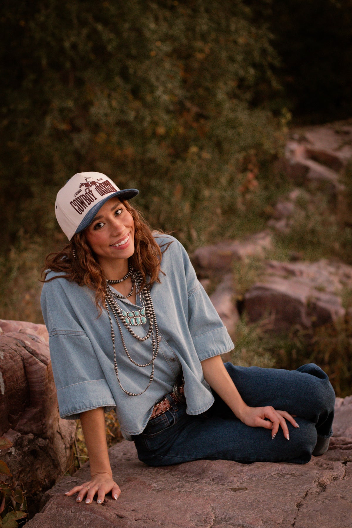 The Layla Rowe Denim Top