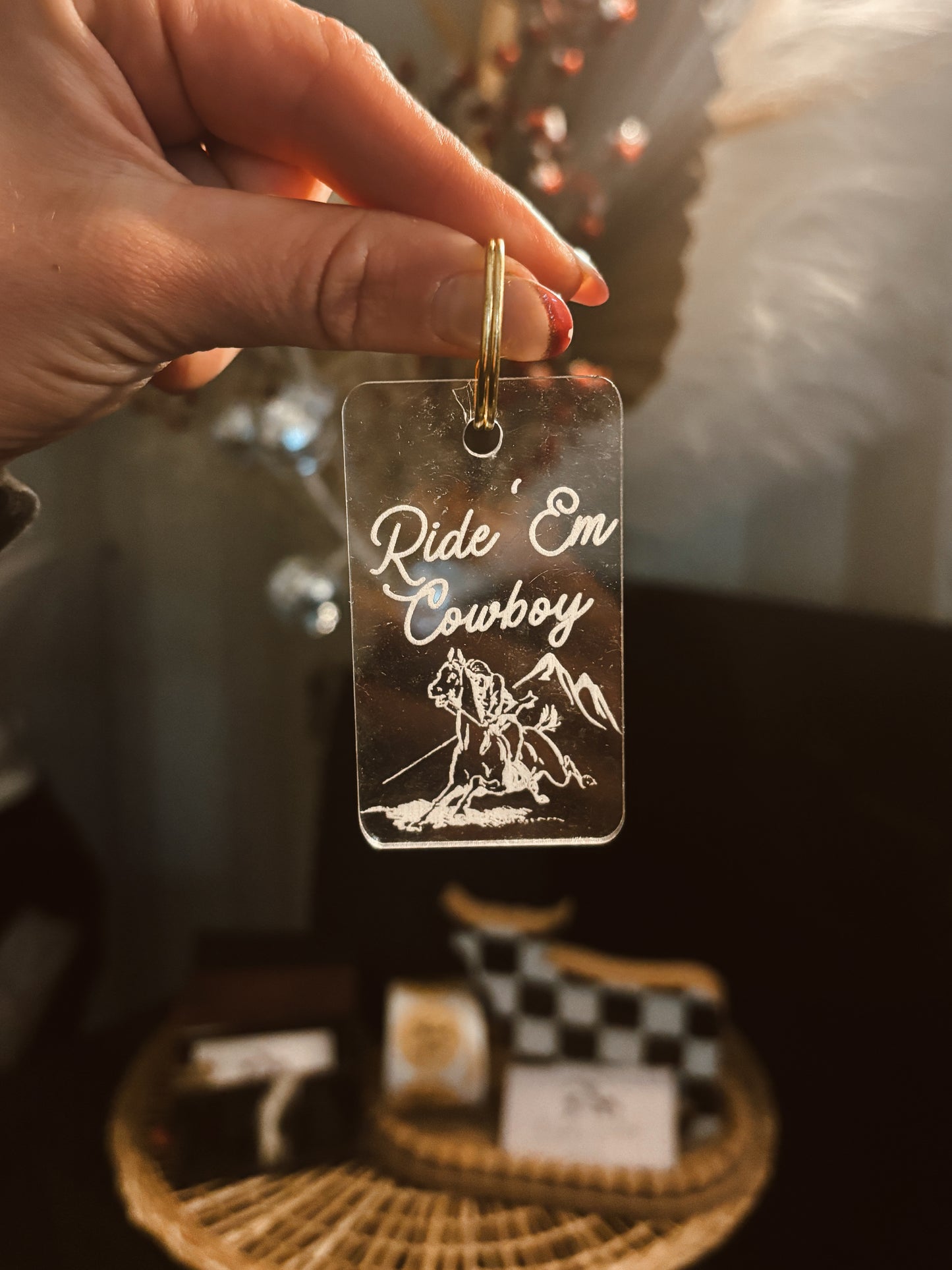 Ride Em Cowboy Keychain