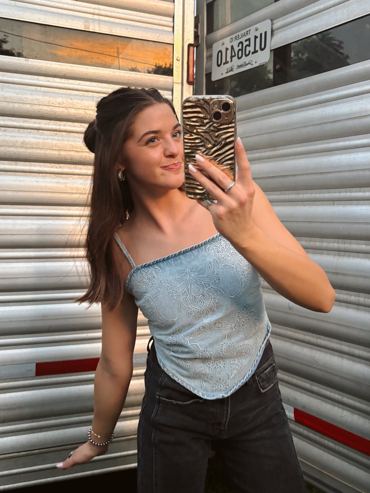 The Colter James Denim Top