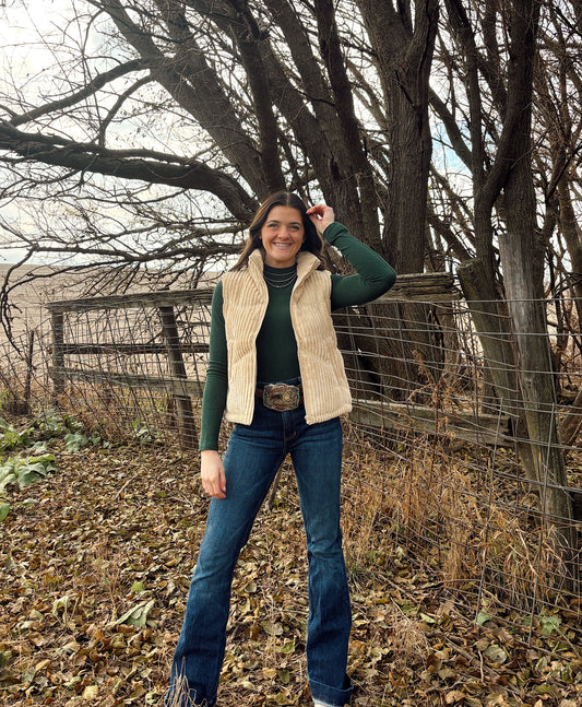 The Corduroy Puffer Vest