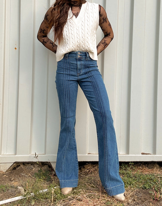 Priscilla Pintuck Jeans