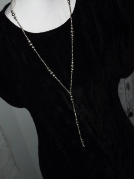 Silver (Faux) Navajo Tassel Necklace