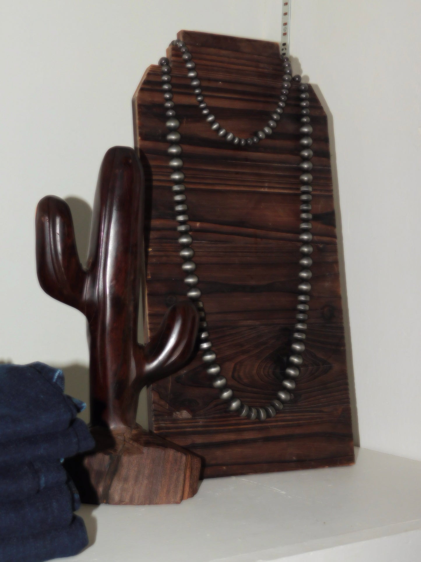 Handmade 34" Big (Faux) Navajo Bead Necklace