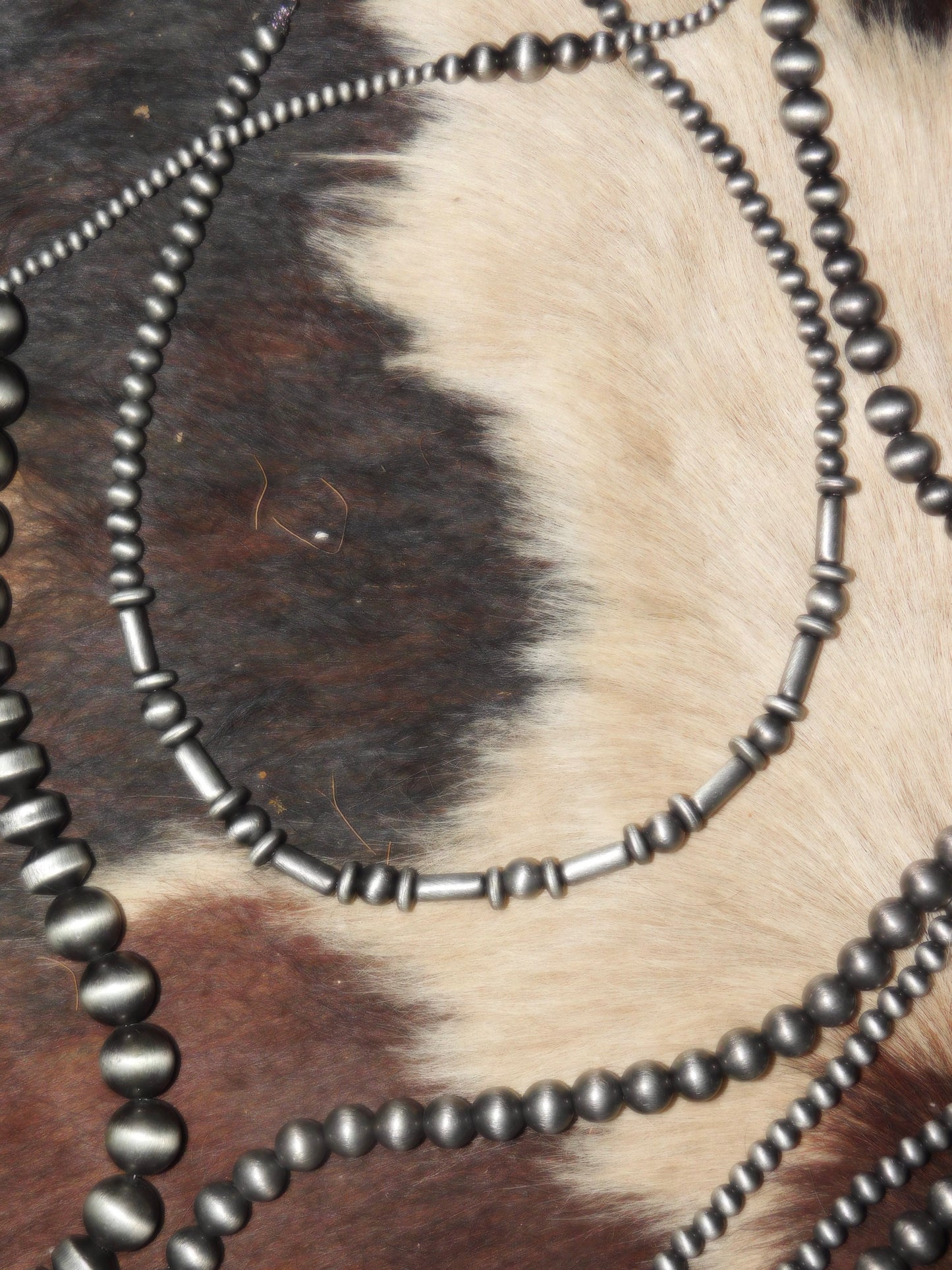 Handmade 18" Cylindrical (Faux) Navajo Bead Necklace