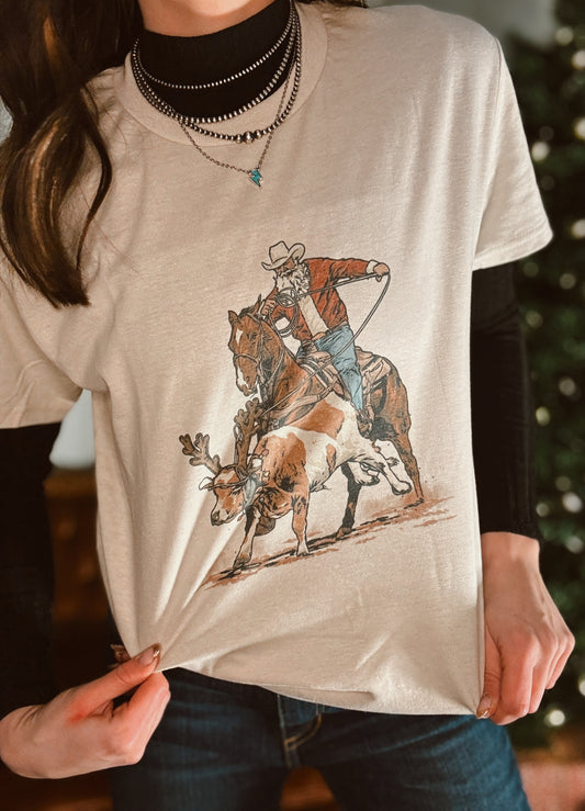 Cowboy Santa TEE