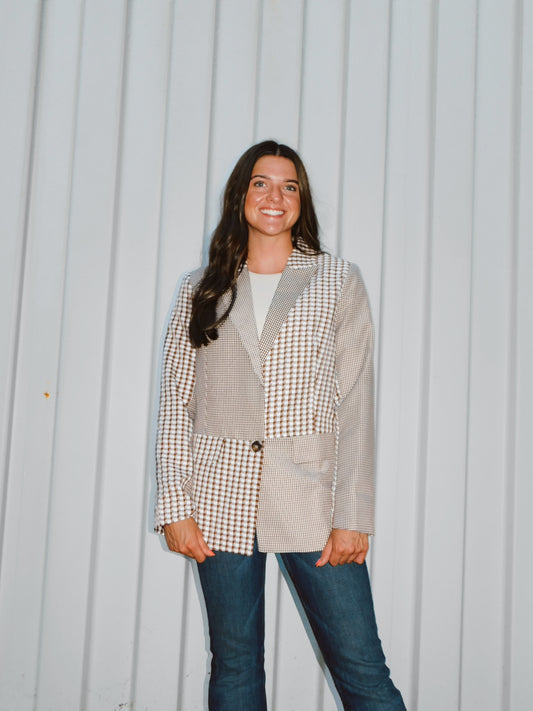Cheyenne Checkered Blazer