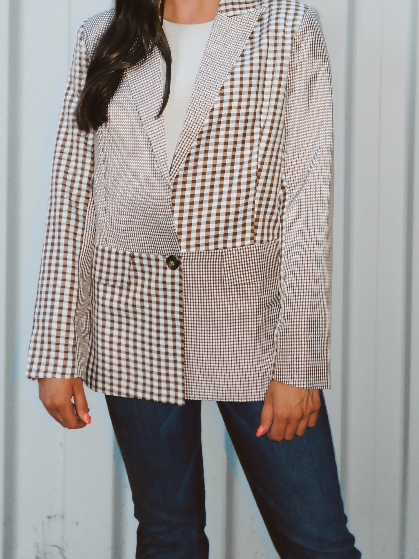 Cheyenne Checkered Blazer