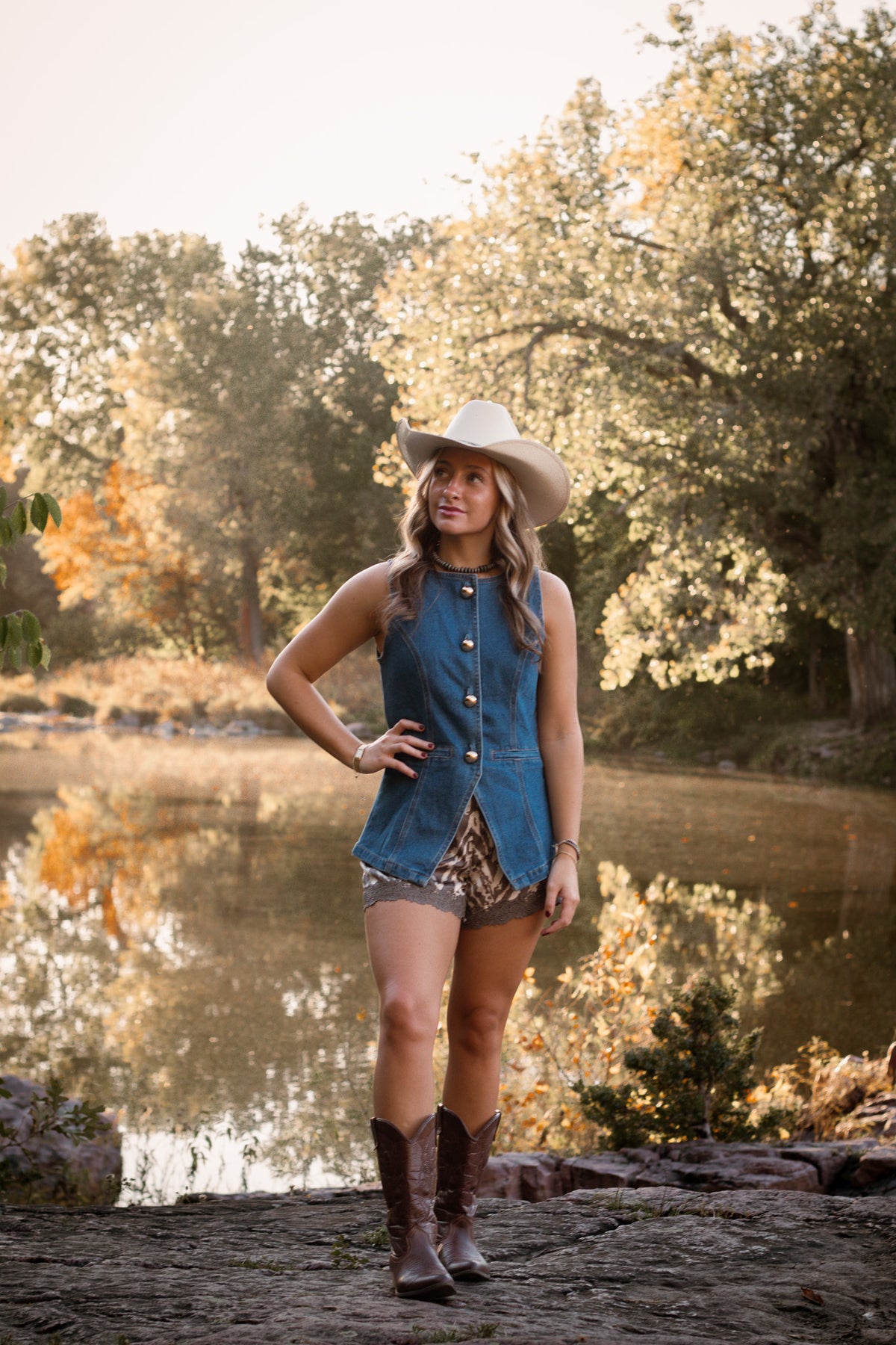 The Westlyn Denim Vest