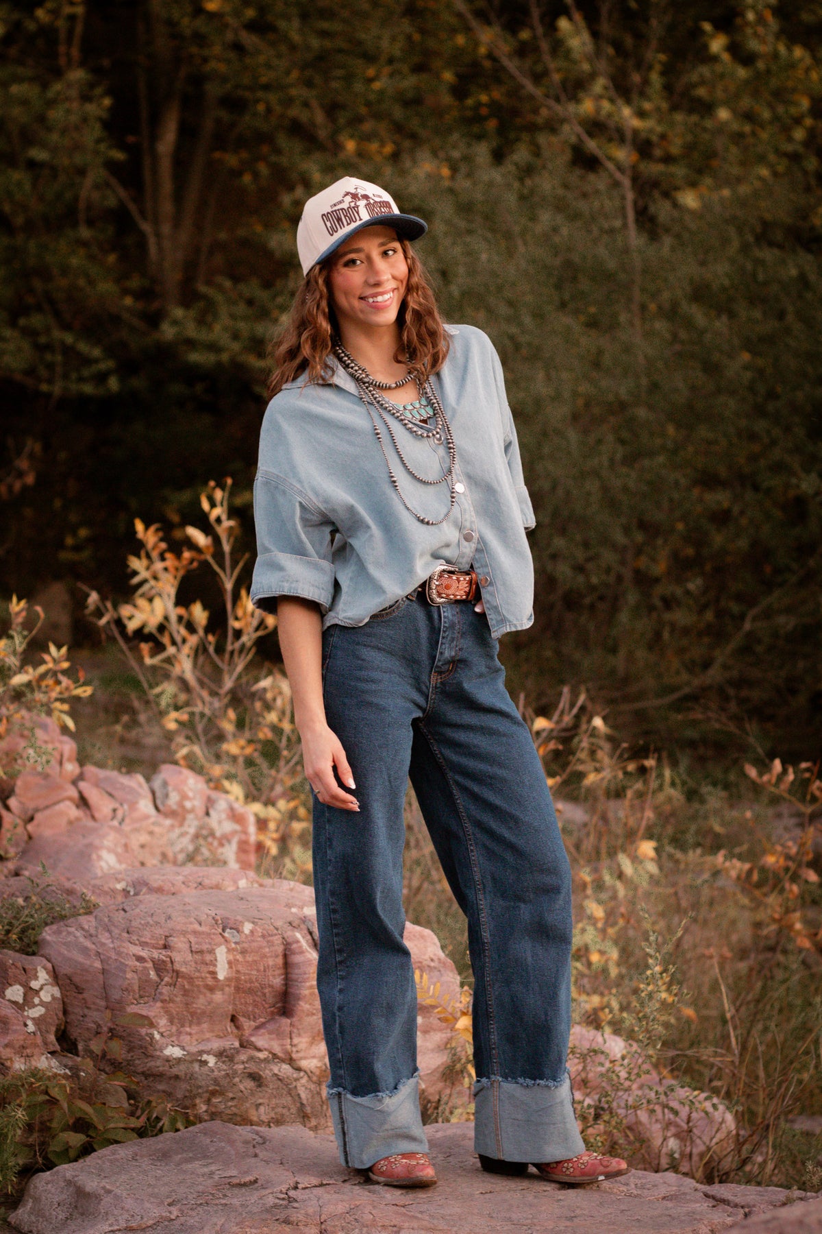 The Layla Rowe Denim Top