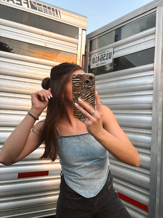 The Colter James Denim Top