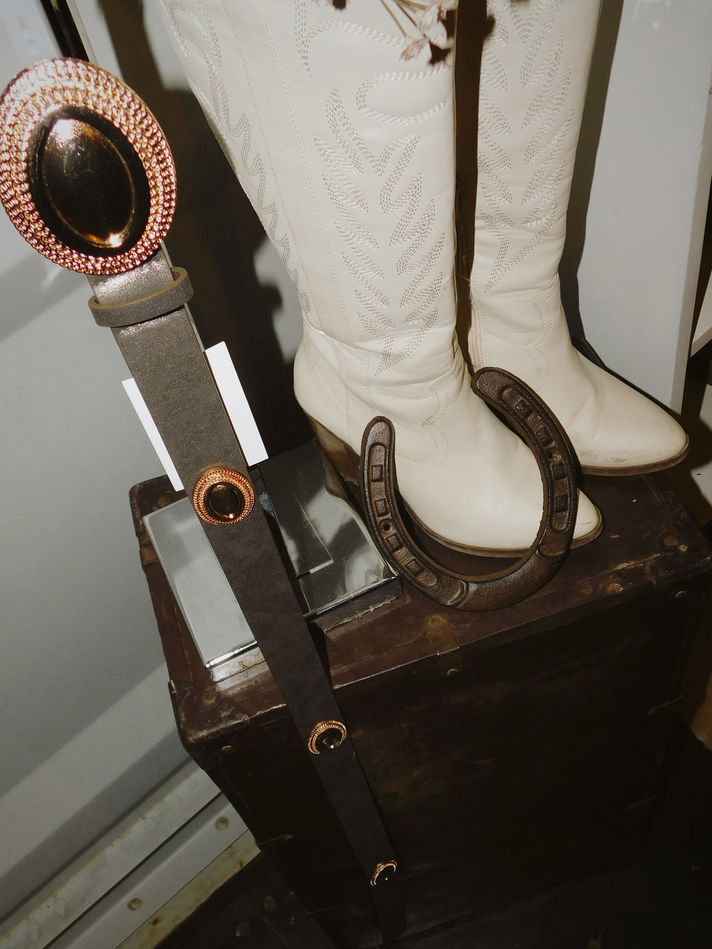 Western Ornate Ovals Belt