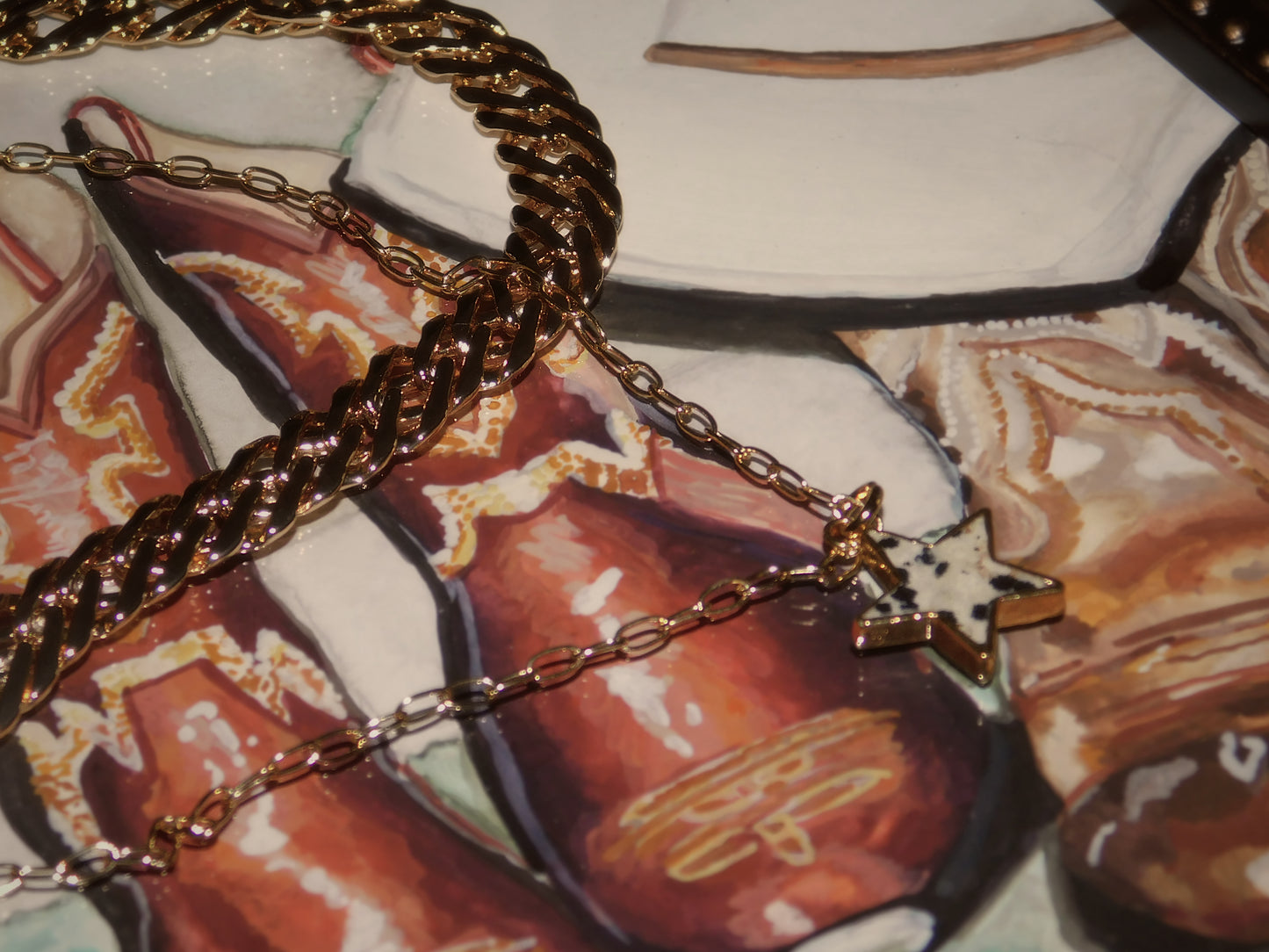 Starstruck Jasper Necklace (Gold)