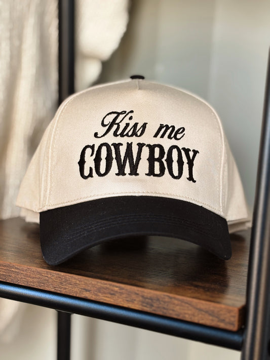 Kiss Me Cowboy Trucker Hat