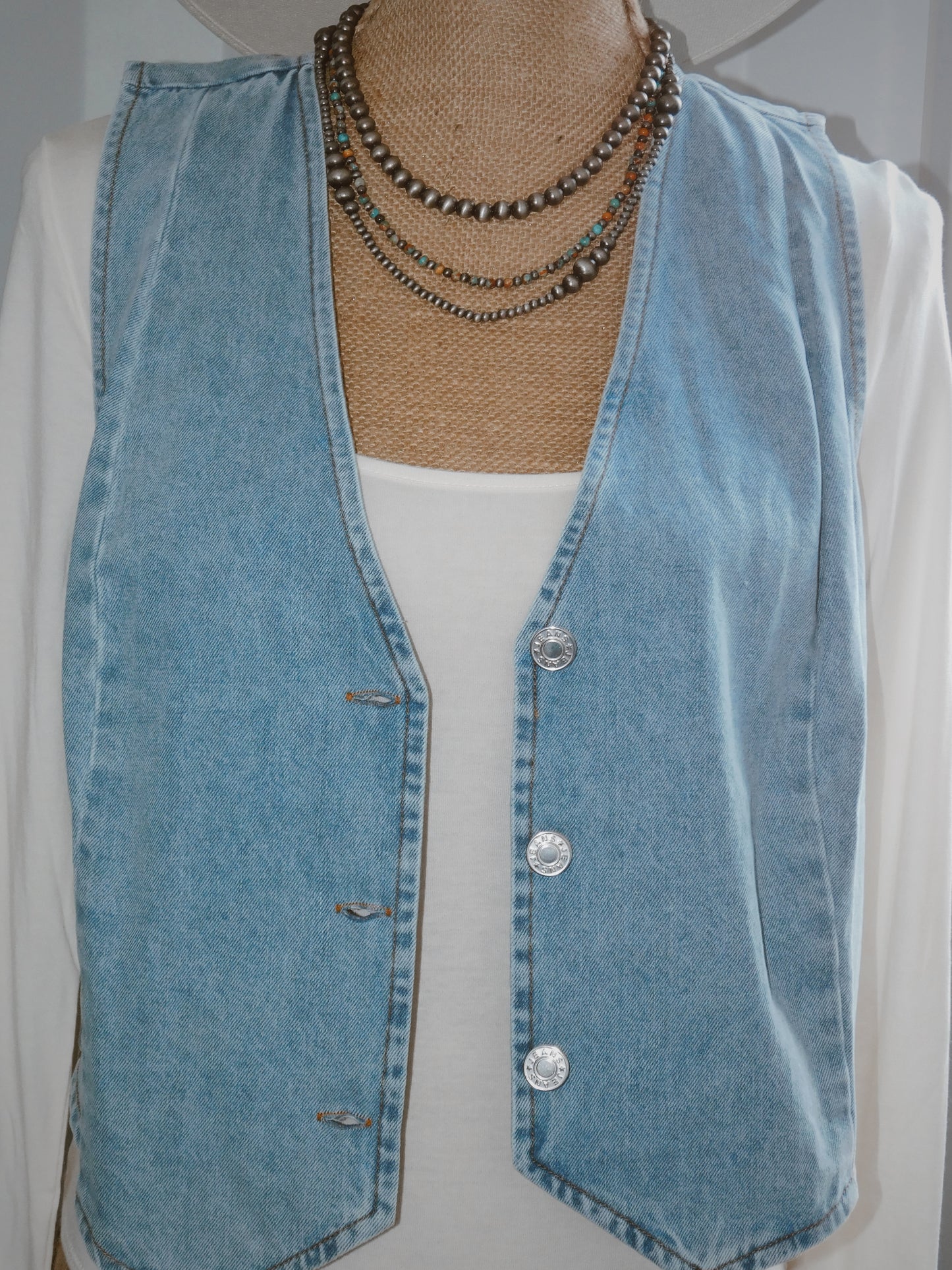 The Daisy Denim Vest